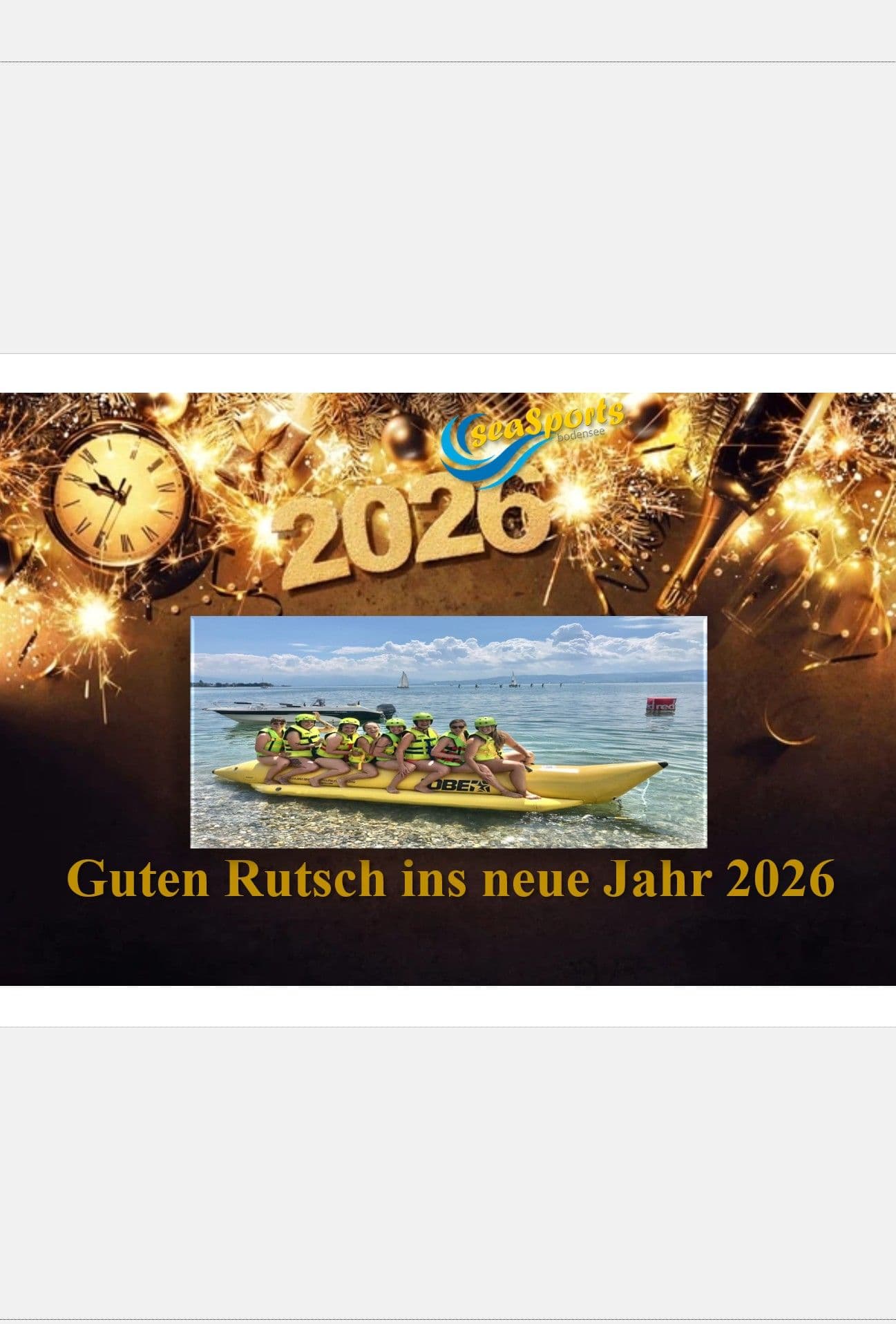 Seasports-Bodensee wünscht einen guten Rutsch ins neue Jahr 2026